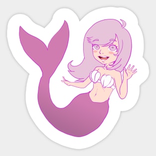 The Cute Little Mermaid Sticker